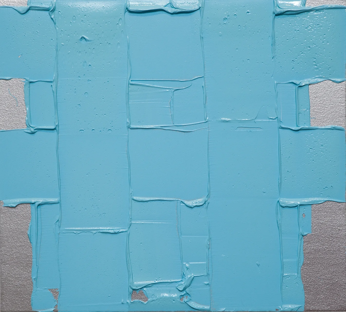   Pursuit of Truth,&nbsp; 2014, enamel and oil on canvas, 18 x 20 inches 