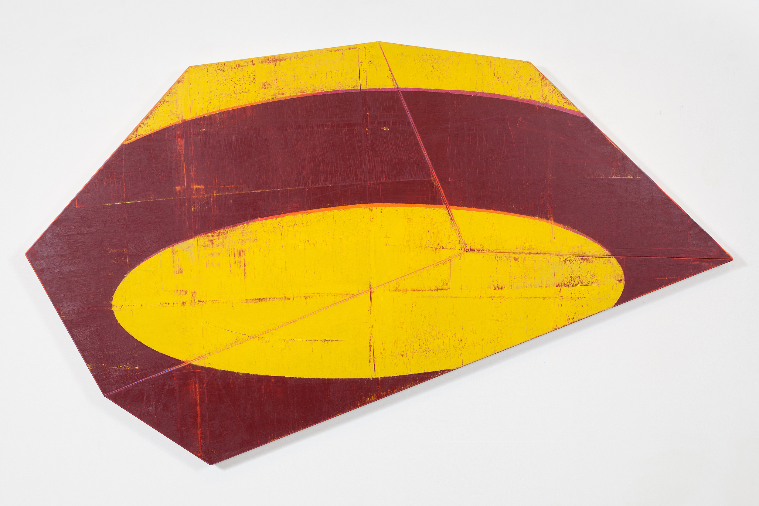   DAVID ROW b. 1949    Gazarig,  2013, oil on canvas, 55 x 96 inches 