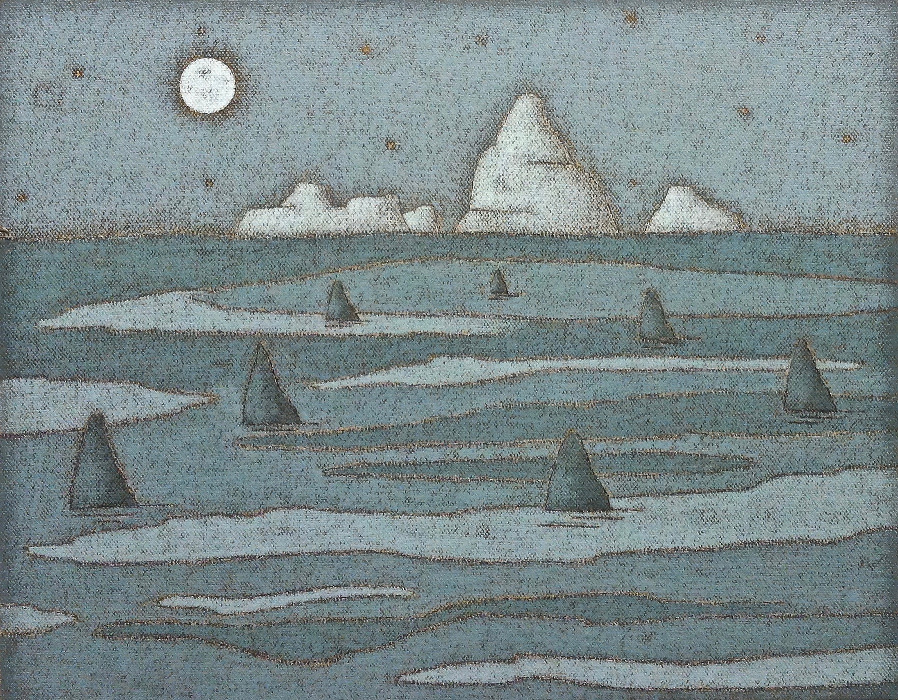   Visitors , 2017, oil on canvas, 11 x 14 inches  (sold)  