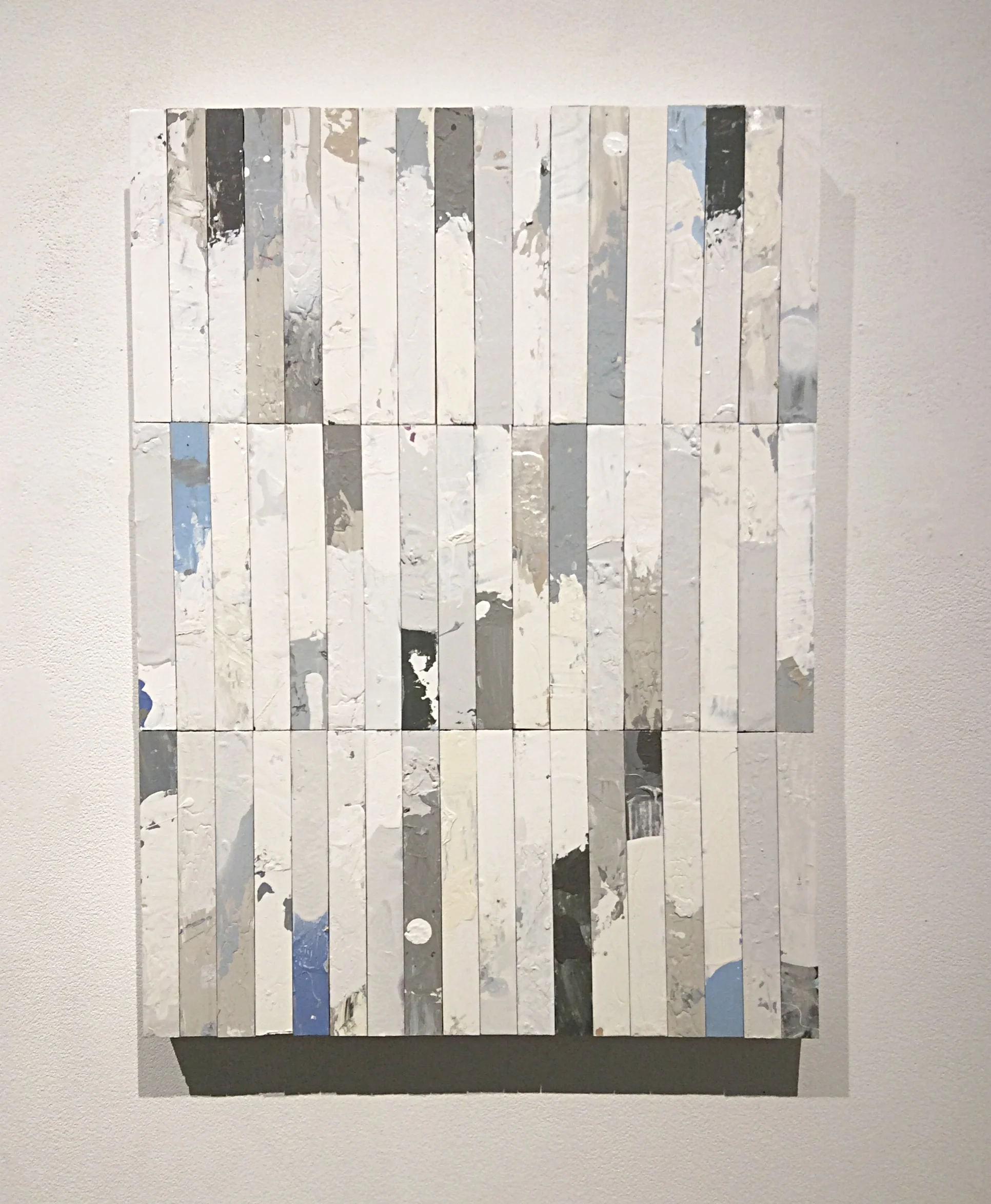   TIM HAHN b. 1956    The Blue Mist , 2015, acrylic on wood,                                                         26 1/2 x 19 1/2 inches     