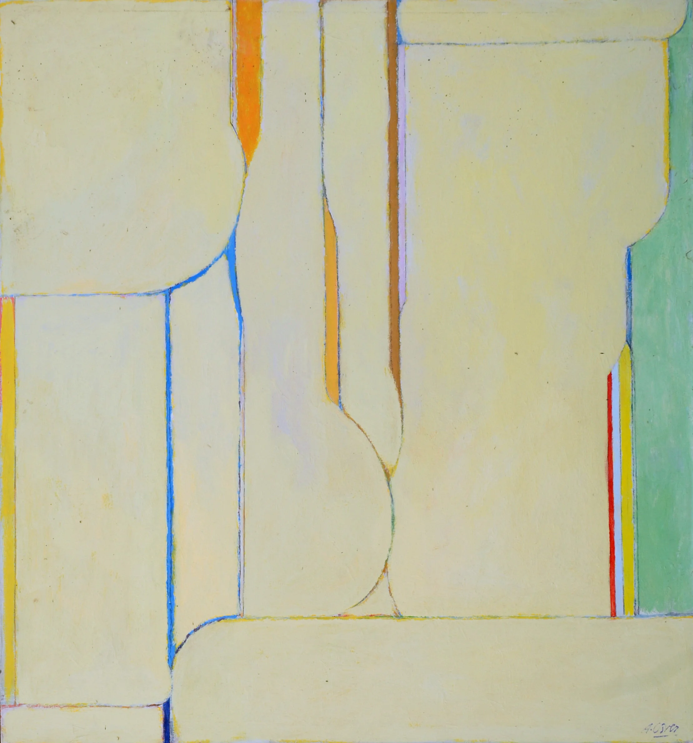   Untitled (A393) , 1982, acrylic on canvas, 54x51 inches 
