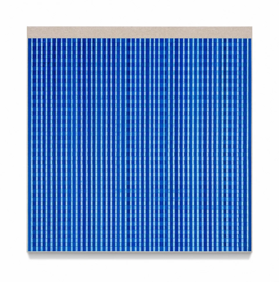  Bucket of Rain, Acrylic on linen on panel, 54 x 54 inches /&nbsp;137 x 137 cm, 2024 