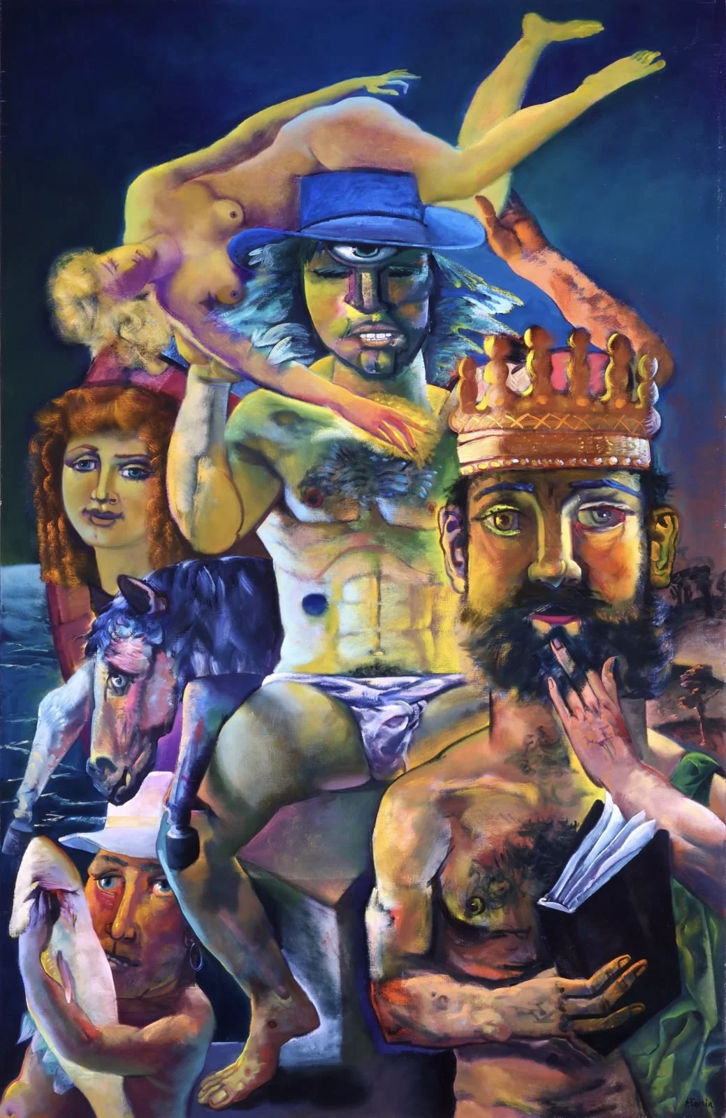   Ephraim Morning, 1984, Oil on canvas, 91.5 x 56 in. 
