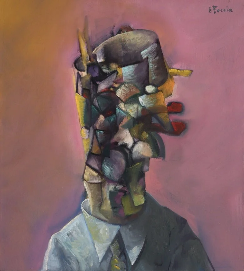  Mr. Tibbit, 1987, Oil on canvas, 18 x 18 in. 