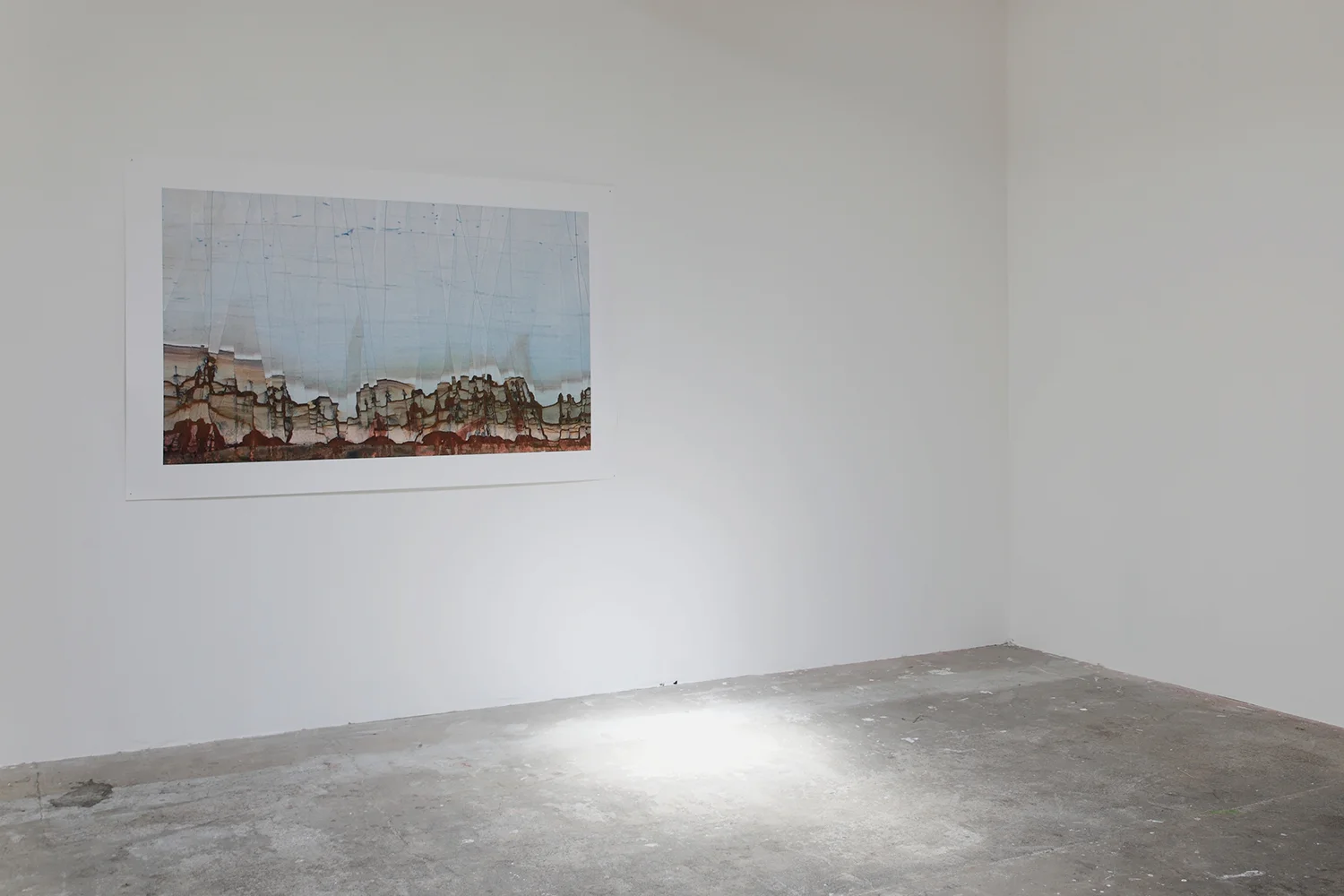 Paysage 41 - 80x130 cm - 2007 - vue d'exposition à 1M3