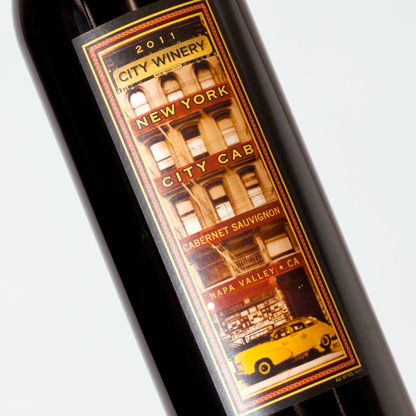 City Winery New York City Cab wine label design