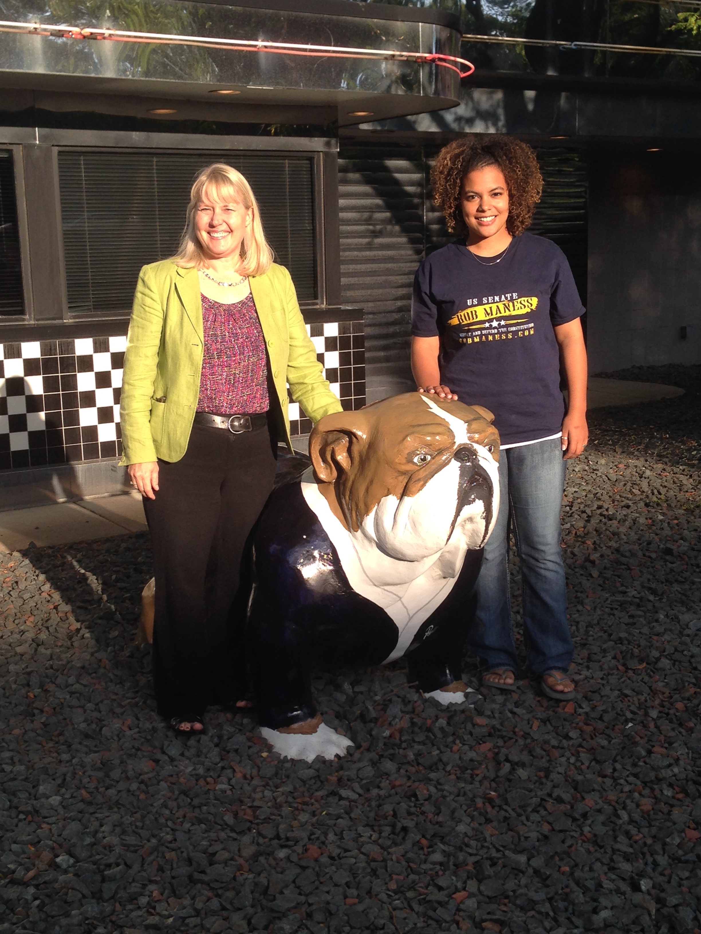 Eddye with mentor Stephanie 