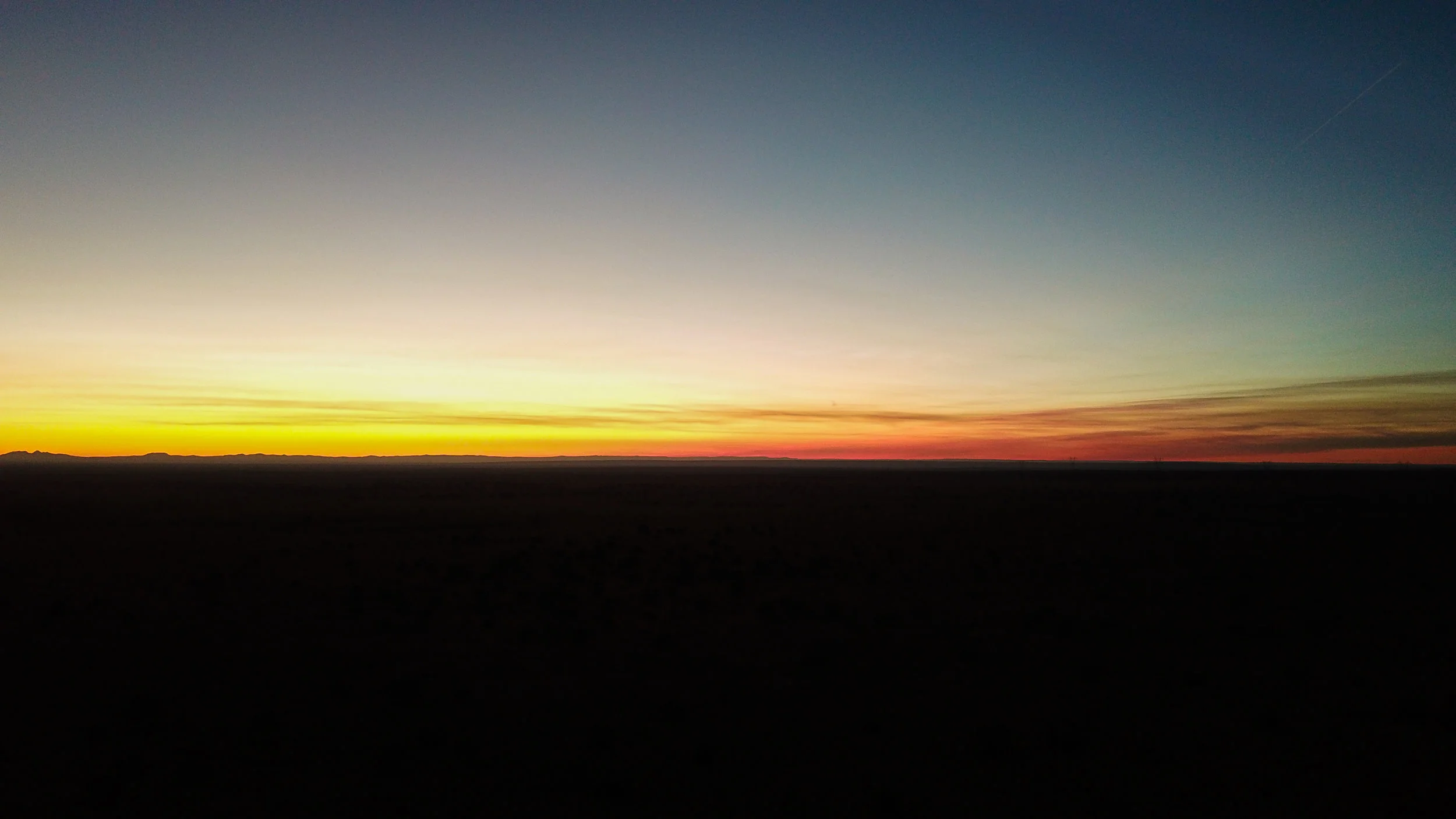 Sunset Line of Earth and Sky