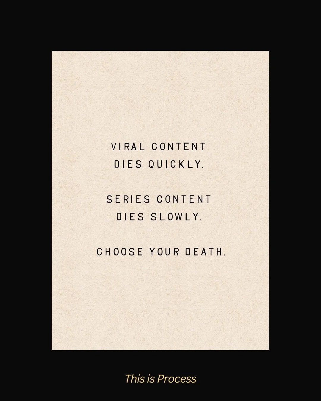 It's all part of the process.

#processonesheet #thisisprocess #johneightclip
@johnmjenkins