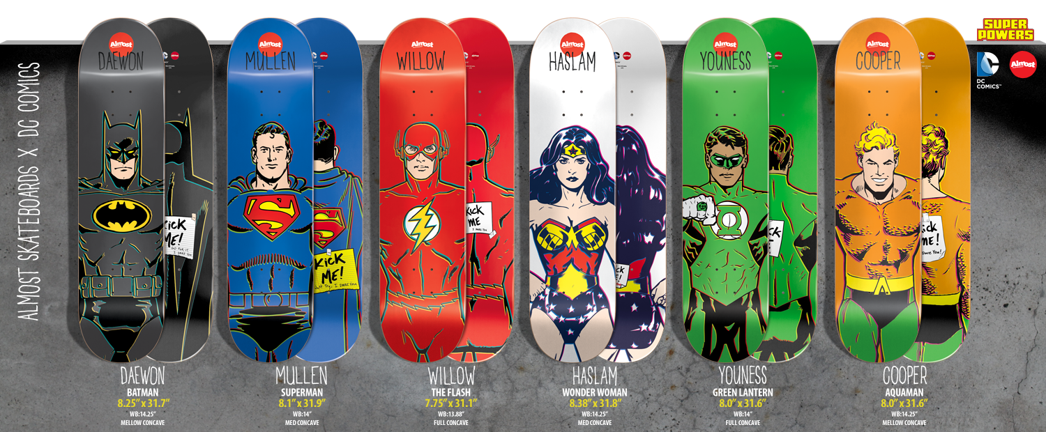 dc comics skateboard