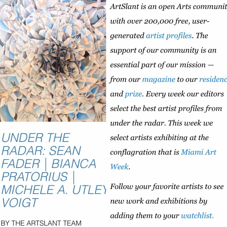 Artslant Magazine Article Dec. 2016.