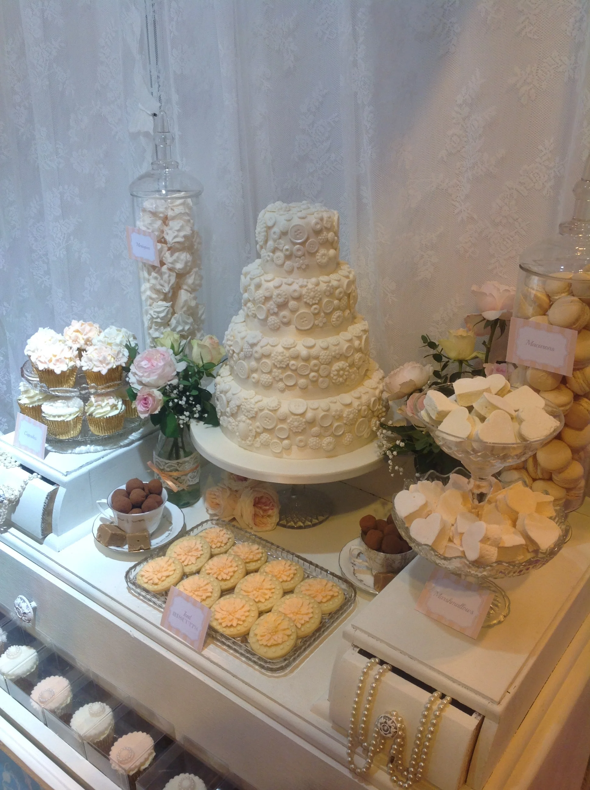 Vintage Button Dessert Table
