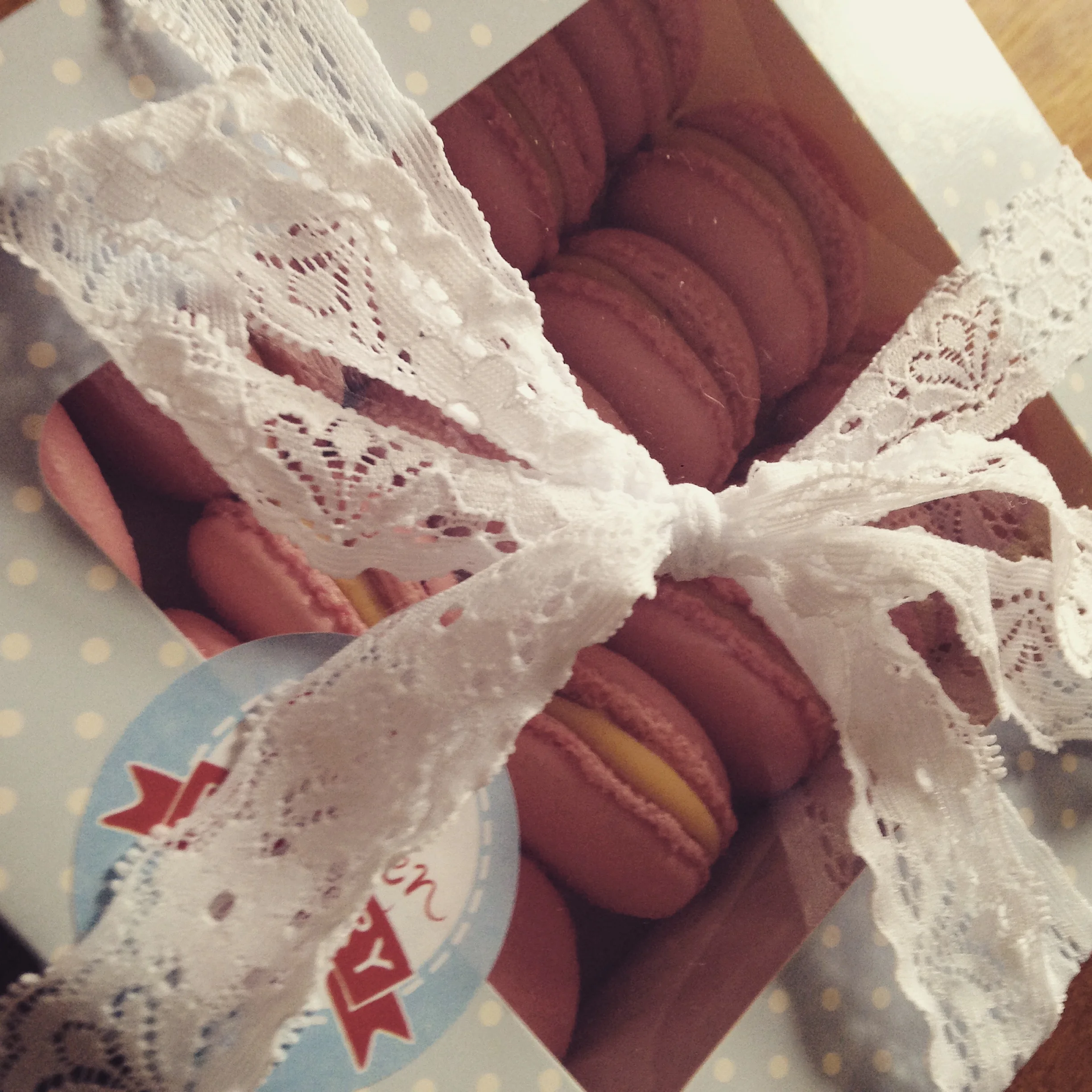 Pink Caramel Macarons