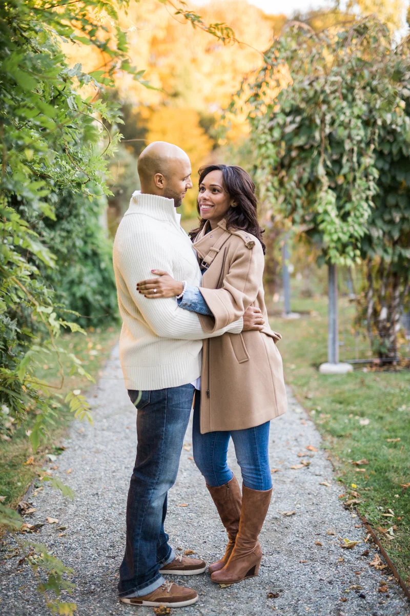 Toni + Earl's Engagement shoot at the Arnold Arboretum in Boston, MA