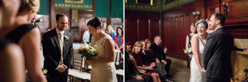 wedding ceremony at the masonic temple in portland maine