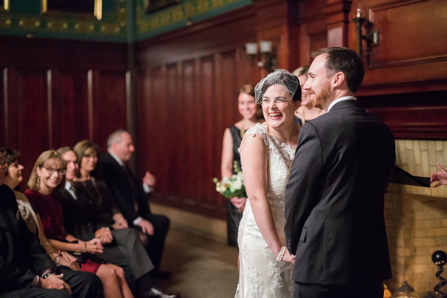 Jessica + Nick's wedding at the Masonic Temple in Portland, Maine