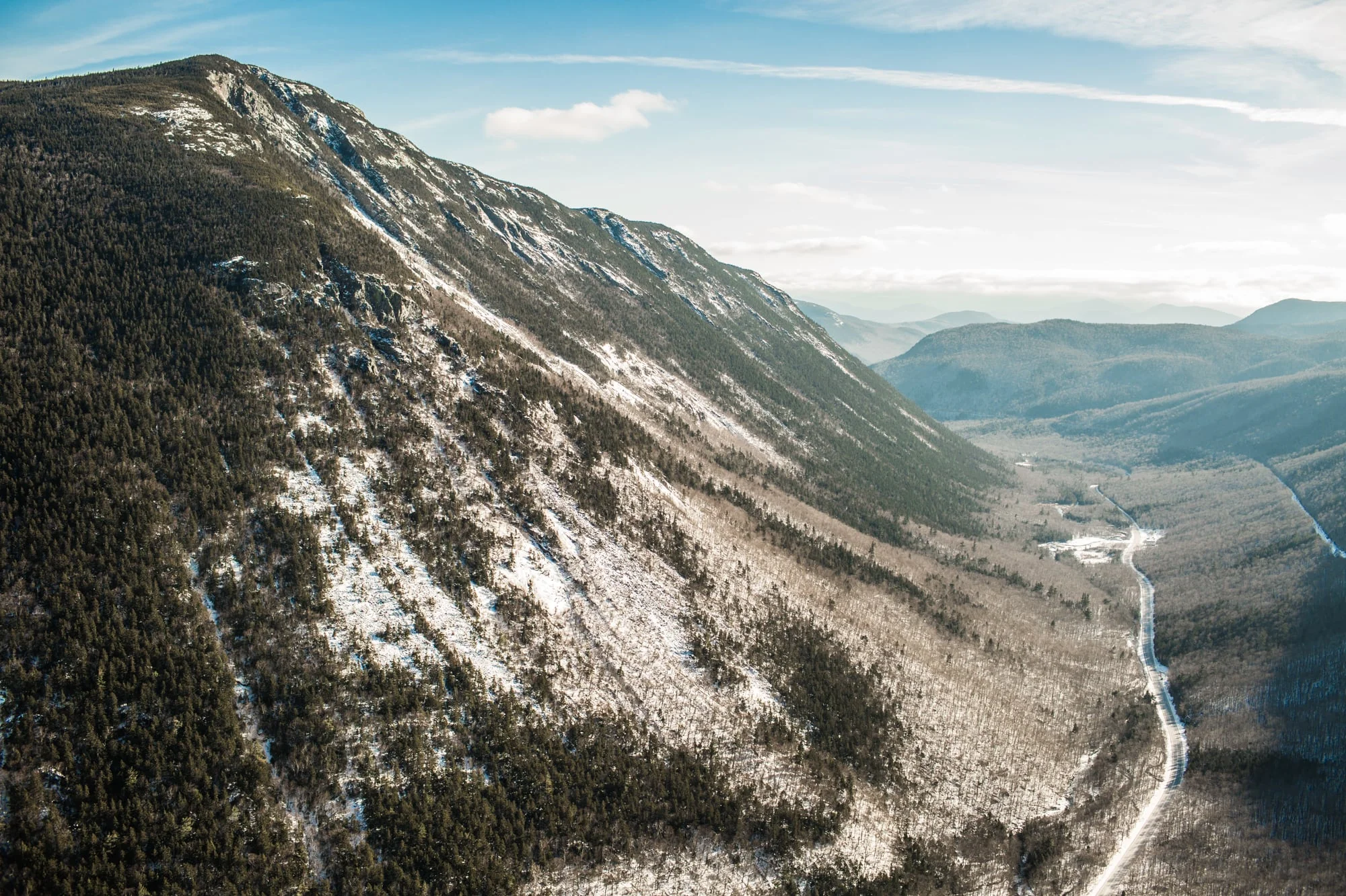 Hiking Mount Willard in New Hampshire