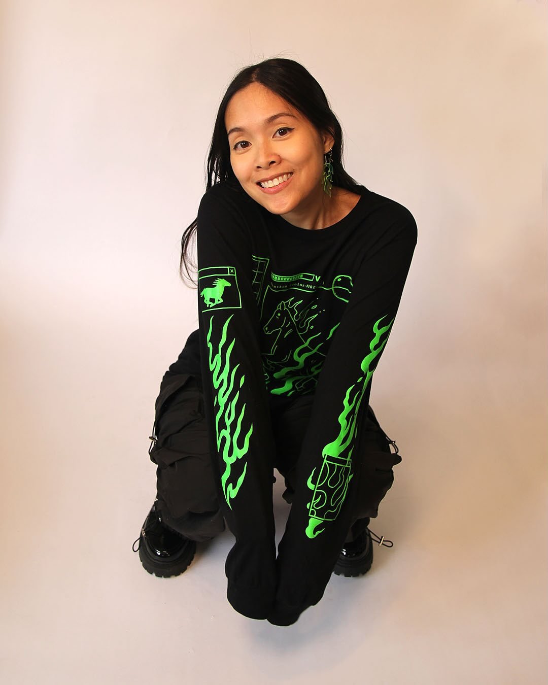 New shirt design 🐎 I&rsquo;ll have these for sale at my booth next Saturday 9/6 at Eastown Streetfair and online afterward~

🖤 Thanks @transfigureprintco for printing these!!!

🍋&zwj;🟩What&rsquo;s the design about? 
Well, next year is the Year of