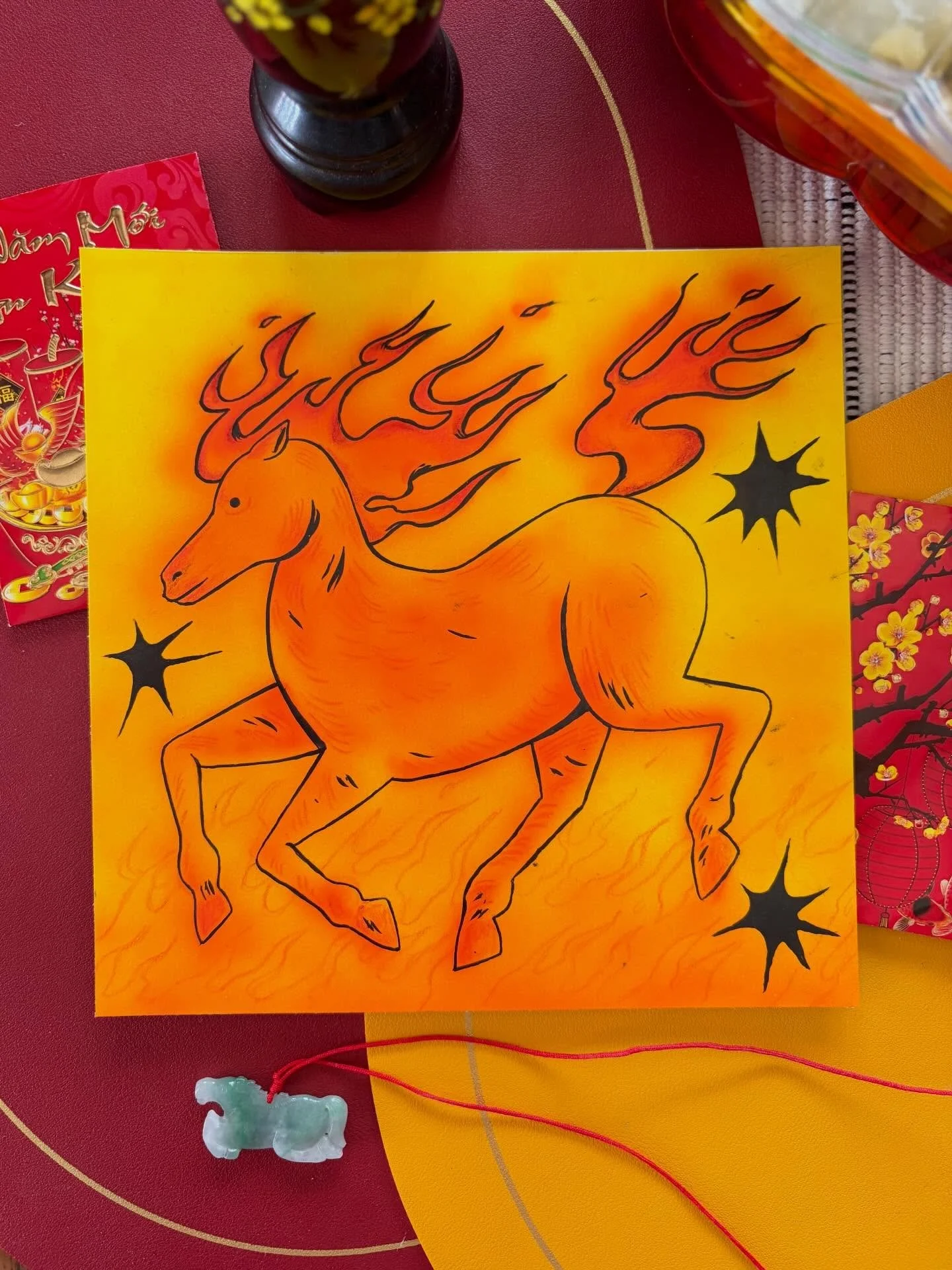 Year of the Fire Horse 🔥 🐎🧧

I haven&rsquo;t been active on social media the past few months, struggling with some personal issues/low mental health and I had a creative block due to it. But thanks to therapy, gym, and a few friends and fam for ch
