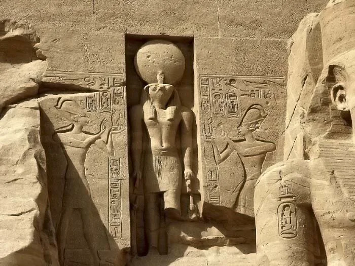 Stone Relief of the Temple of Lord, God Heru (Horus).