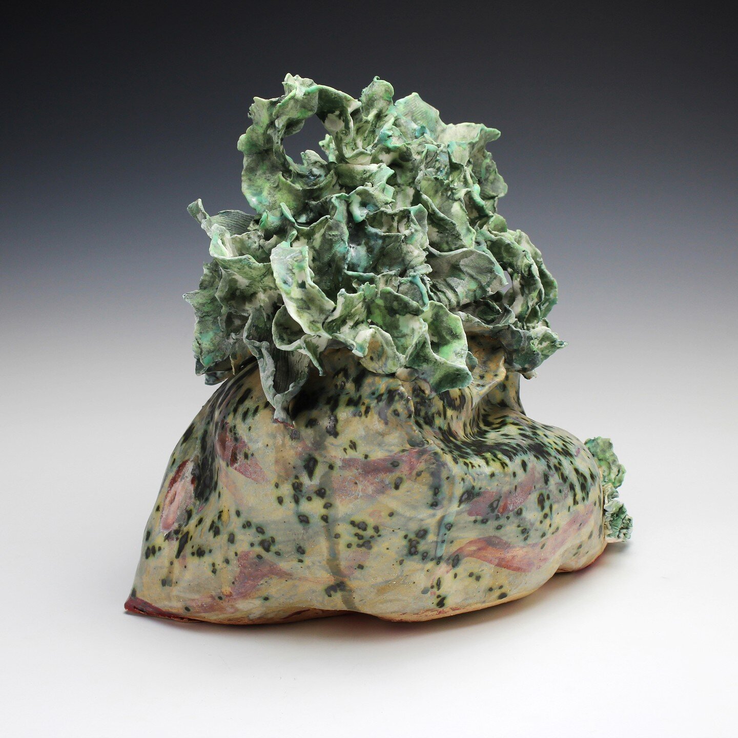 DEPAYSEMENT| Colored porcelain and stoneware with glaze | 11&quot; x 8.5&quot; x 11&quot;|2022 In France, the feeling of being an outsider is known as depaysement. Sometimes it is frustrating, leaving us feeling unsettled and out of place.
&mdash; Th