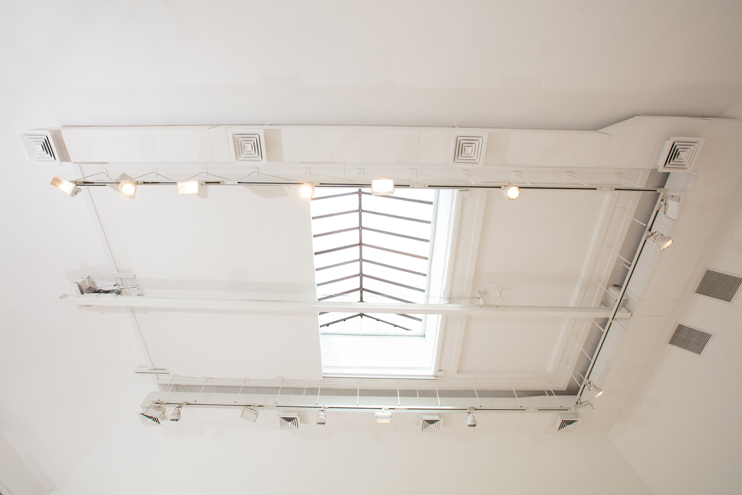 Skylight which can be closed via a switch.