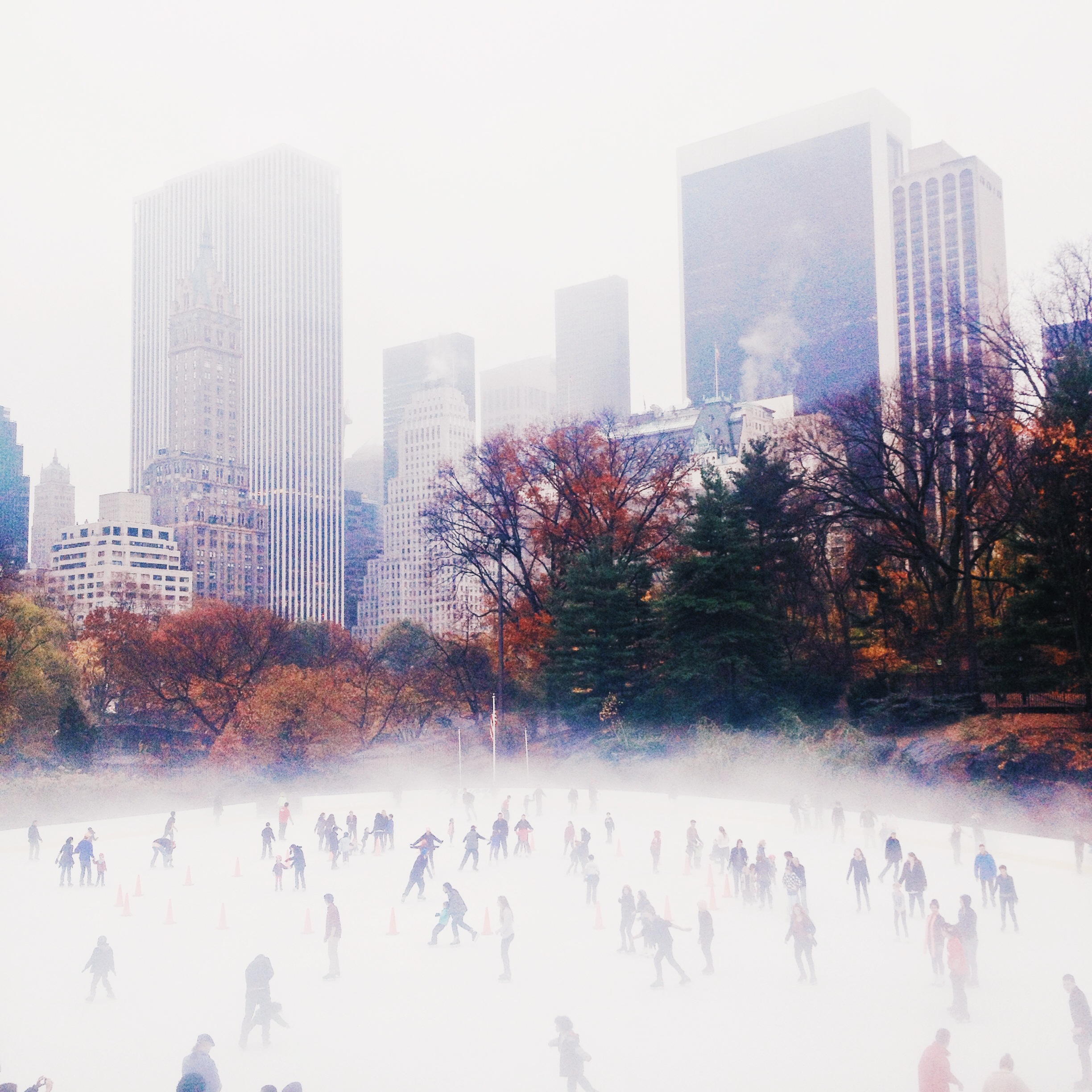  Ice Rink in Central Park, New York.