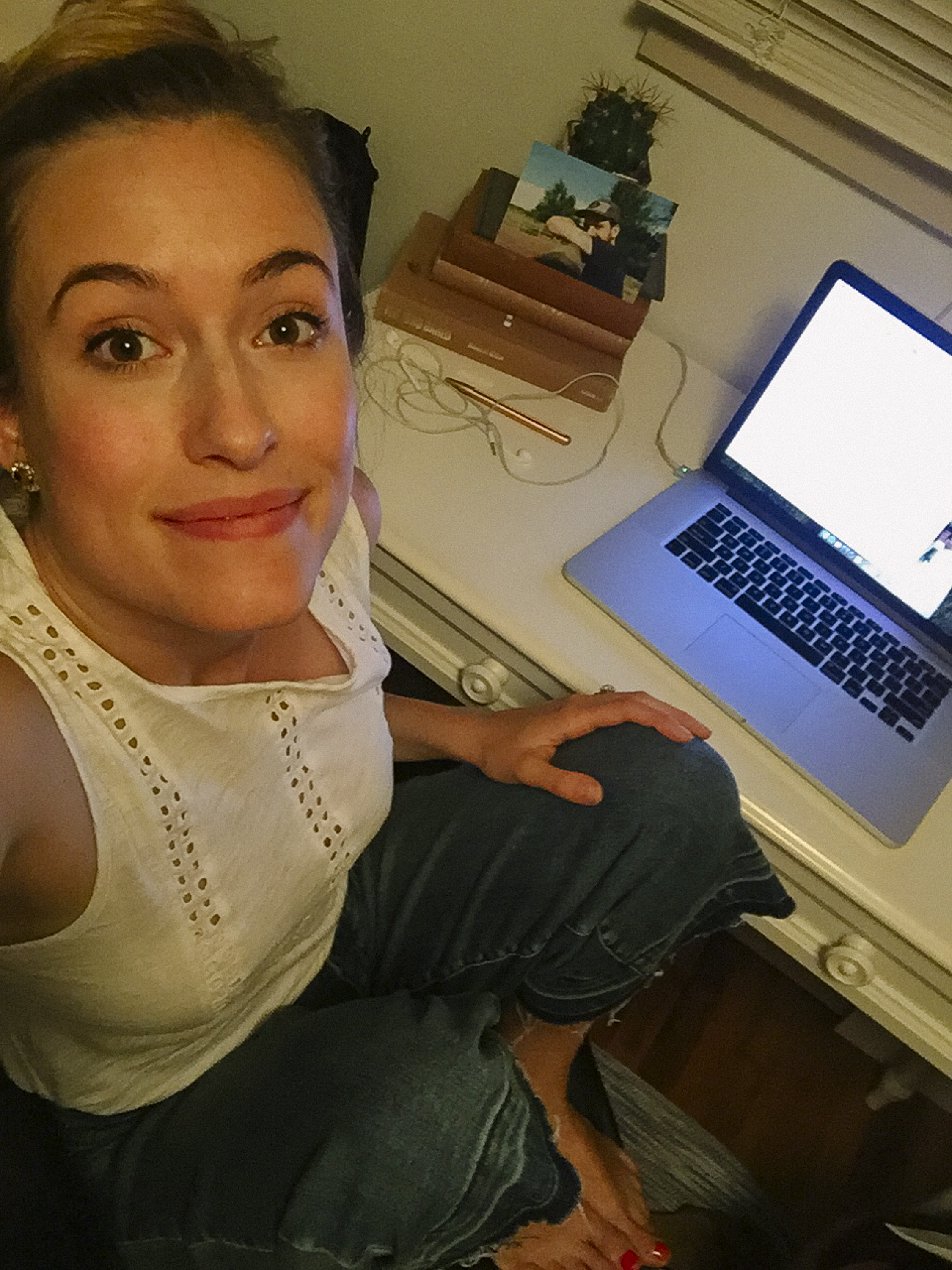Just a little snap so I always remember what I looked like at 27 and what my writing setup was like, and proof I made it past the 27 Club. It's July 30th, 2016 at 11:31pm, so only 29 minutes left now.