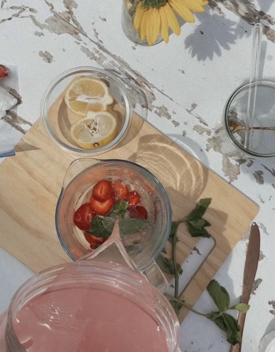 Summer Strawberry Mint Lemonade