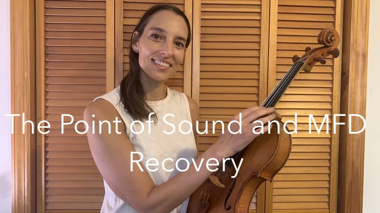Dystonia Recovery for String Players: the Point of Sound
