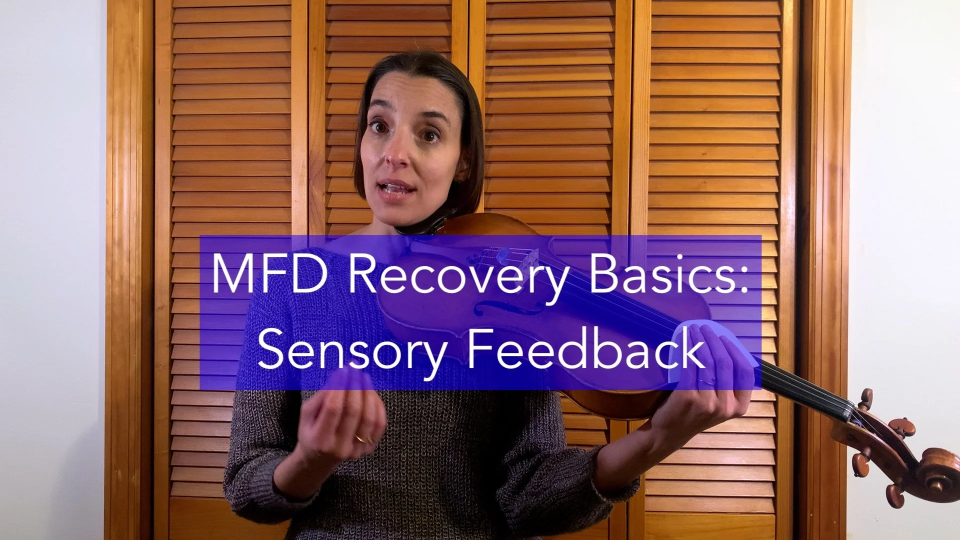 Musician's Focal Dystonia Recovery Tools: Sensory Feedback