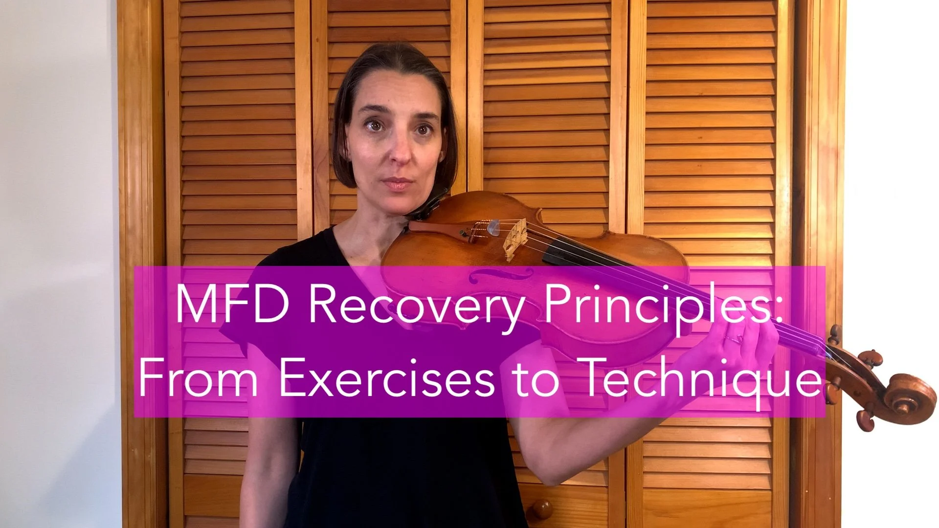 Musician's Focal Dystonia Recovery Principles: From Exercises to Technique