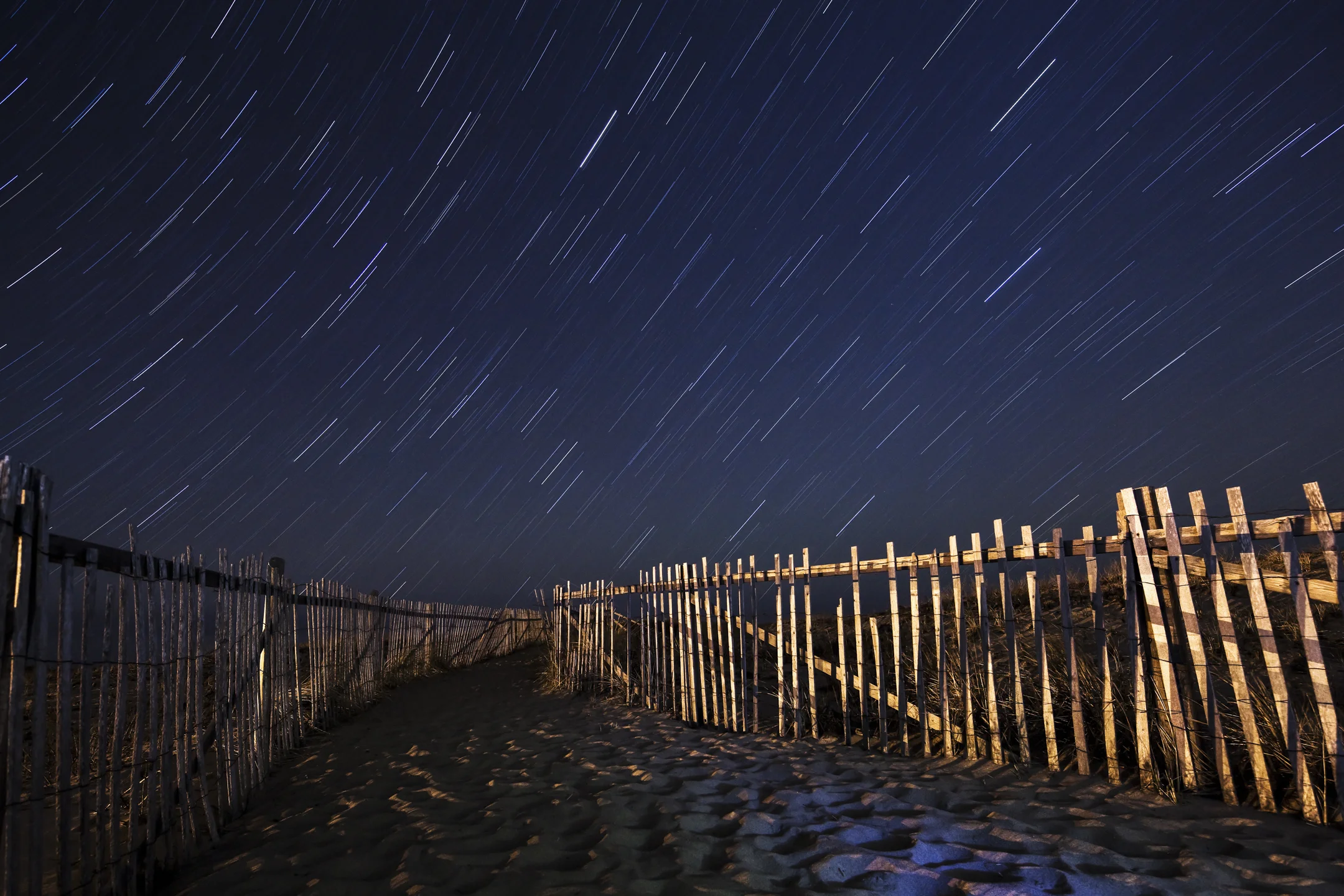 Nauset Beach Under Starlight