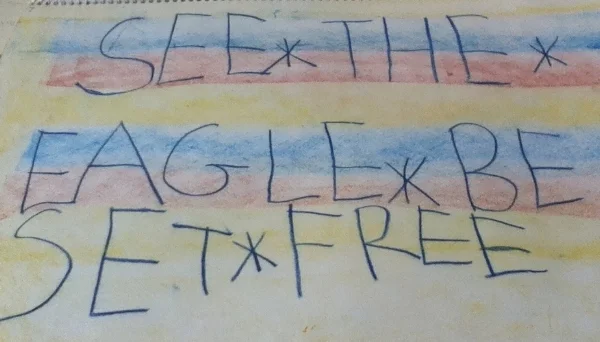 From a 1st grader's main lesson book, the beginning of a school journey...
