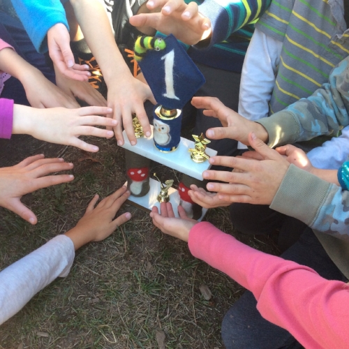 Excitement over winning the Reading Champions trophy through the public library this summer!