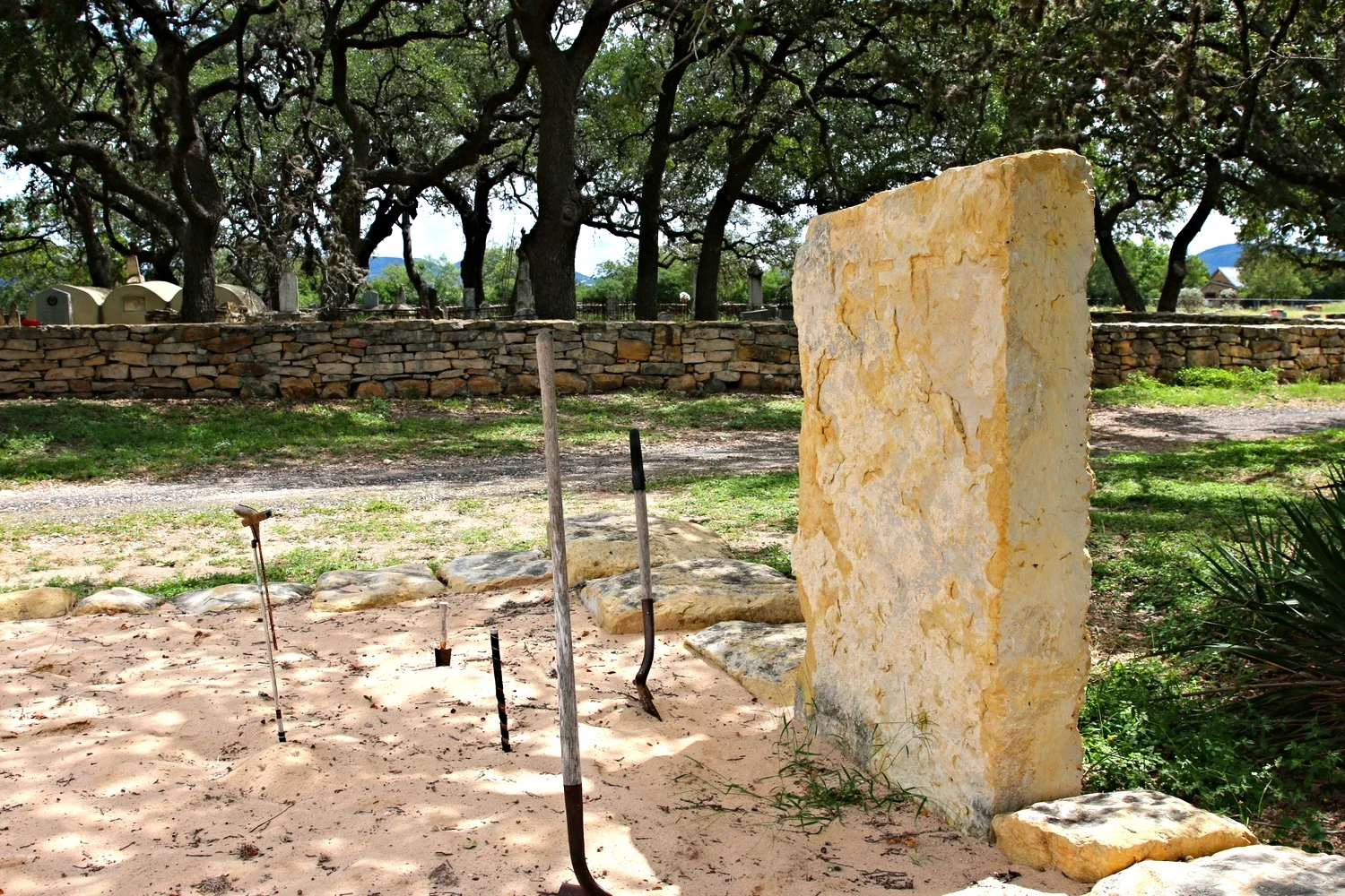 Buried Lies plot just outside the Waresville Cemetery.