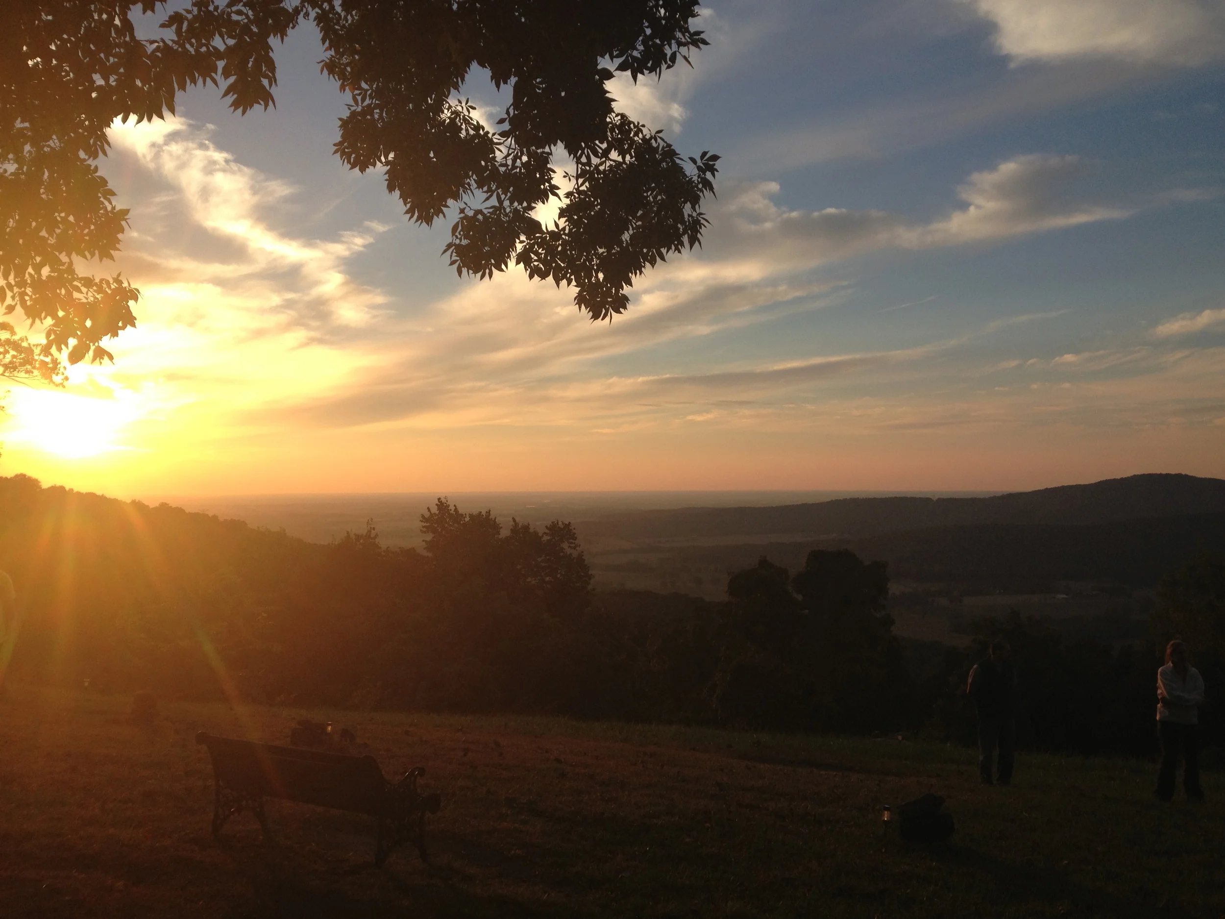 A view off of the Cumberland Plateau in Sewanee, Tennessee.