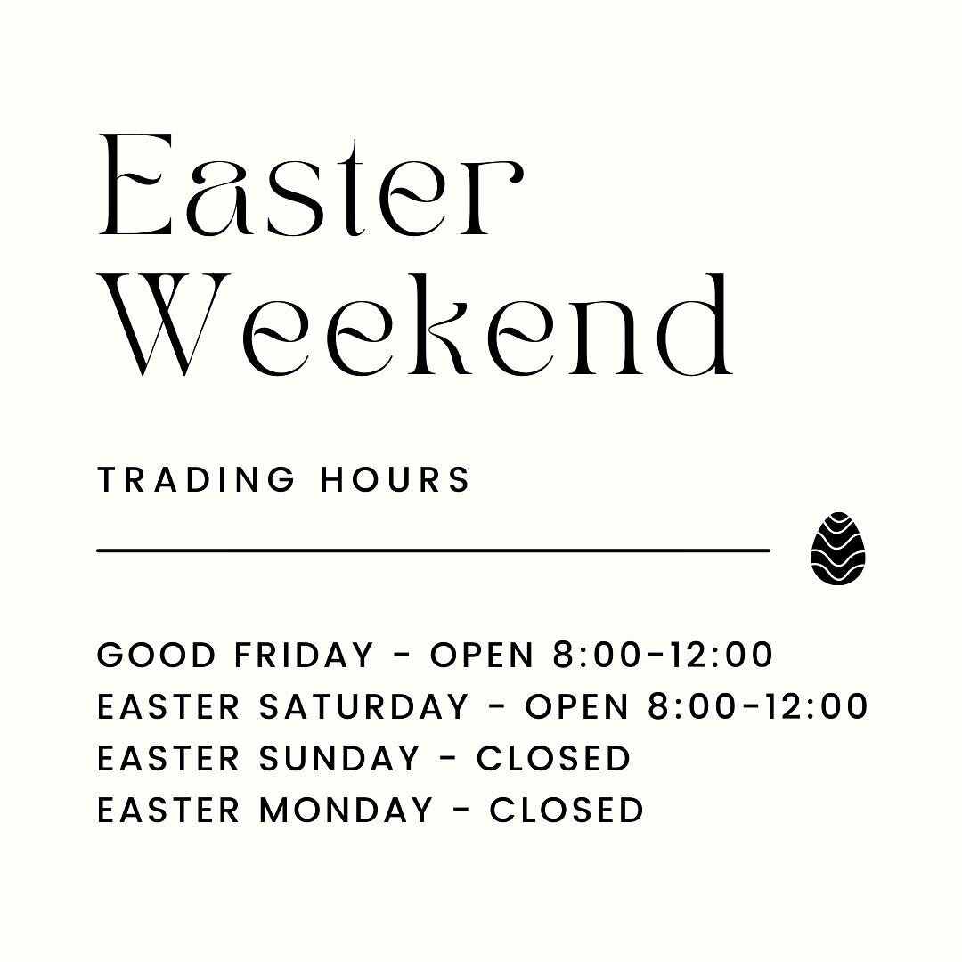 Easter Trading Hours 🍫🐰