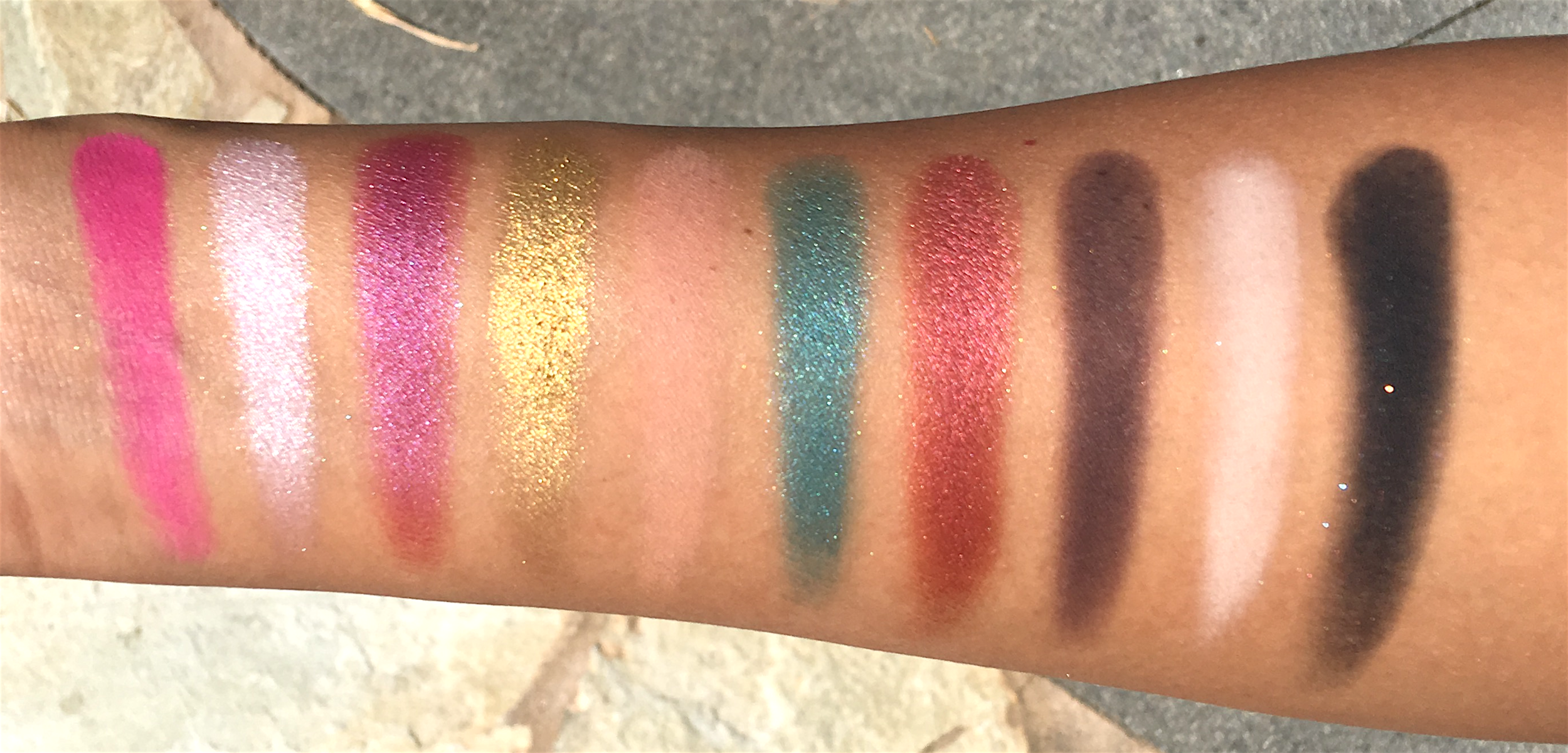 Left to right: Star Power, Princess, Violence, Rich Bitch, Courtney, Expensive, Confession, Vanity, China White, Black Rainbow