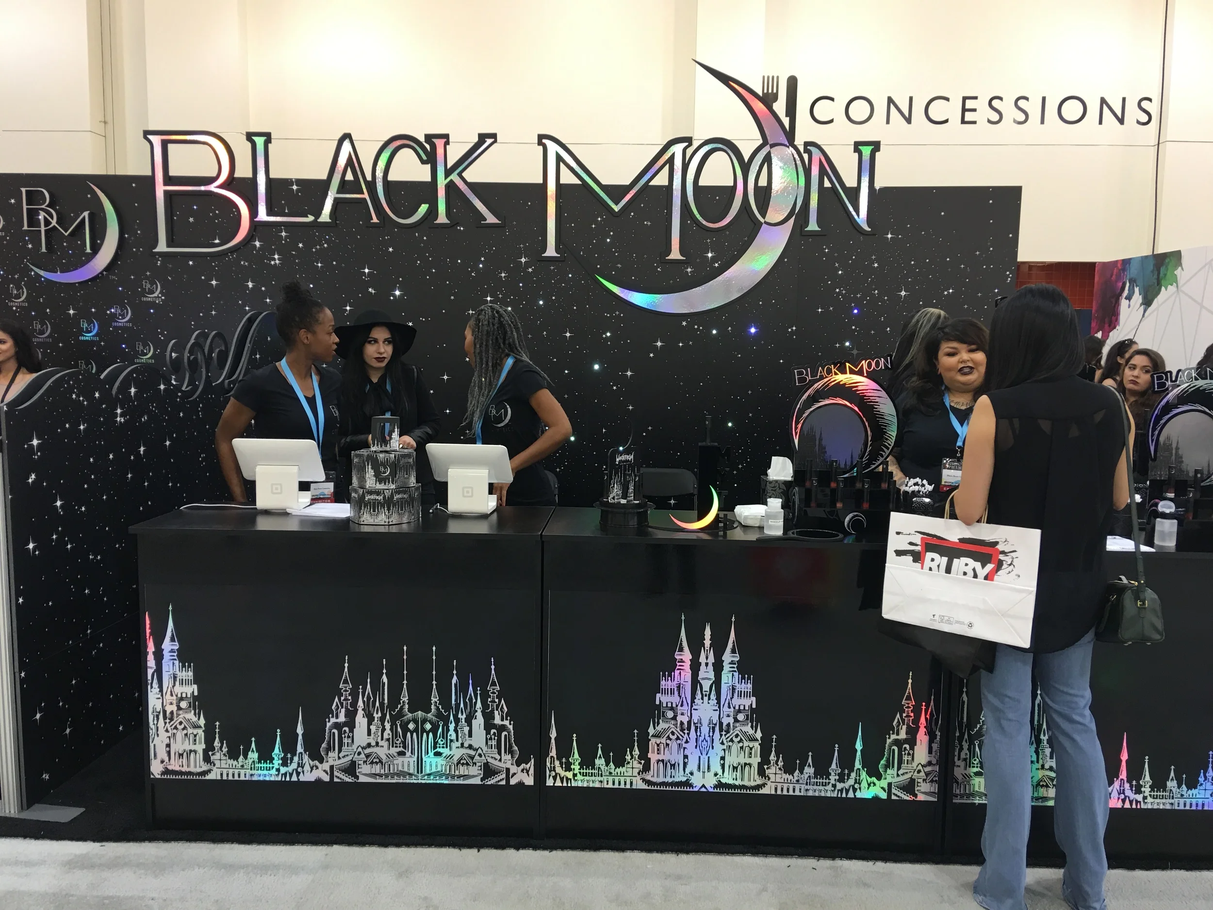 Black Moon Cosmetics Booth, PHAMExpo Los Angeles 2016