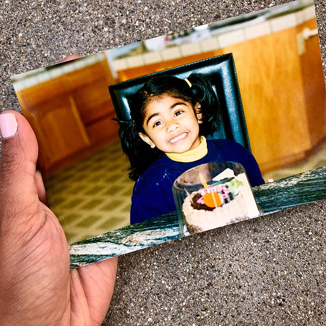 There&rsquo;s only one thing that could make me smile this hard- CHOCOLATE CAKE 😍🍫🍰 Swipe to see more of Baby Eshani and her in-action, chocolate cake consumption ➡️😏 #tbt #throwbacktuesday #notthursday