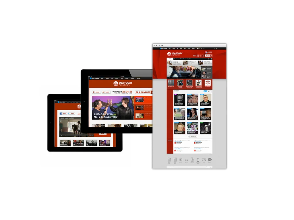 USA Today // AdMeter / Bringing Voting To The Next Level