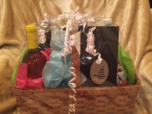 A basket from Mill River Winery