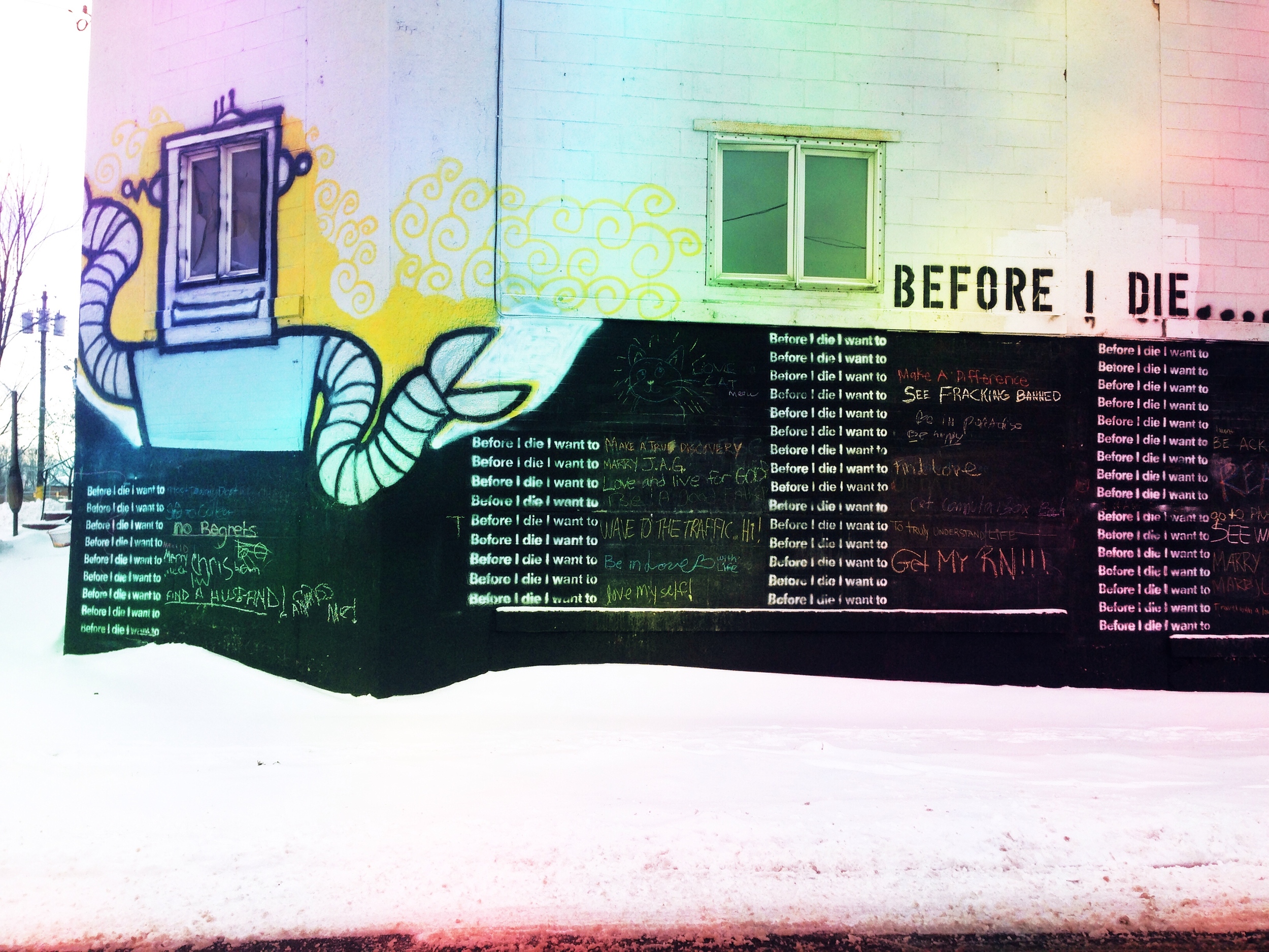 This mural stopped me in my tracks. What do you want to do before you die?