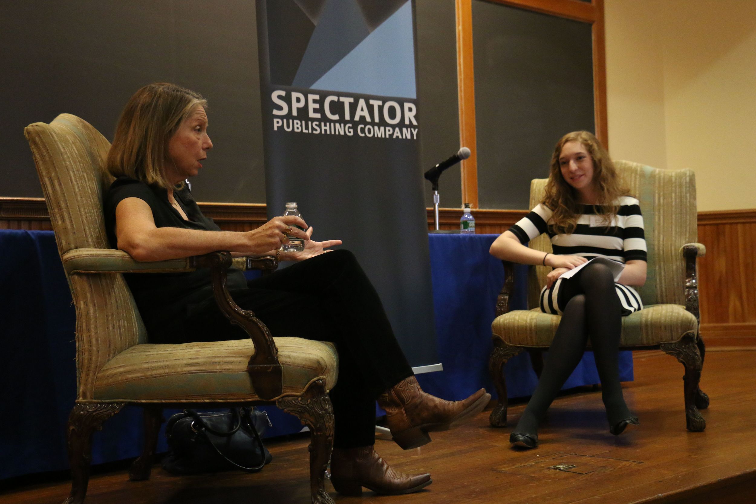  Jill Abramson, the former executive editor of the New York Times, shares her insight at the Columbia Media Conference in November 2014. 