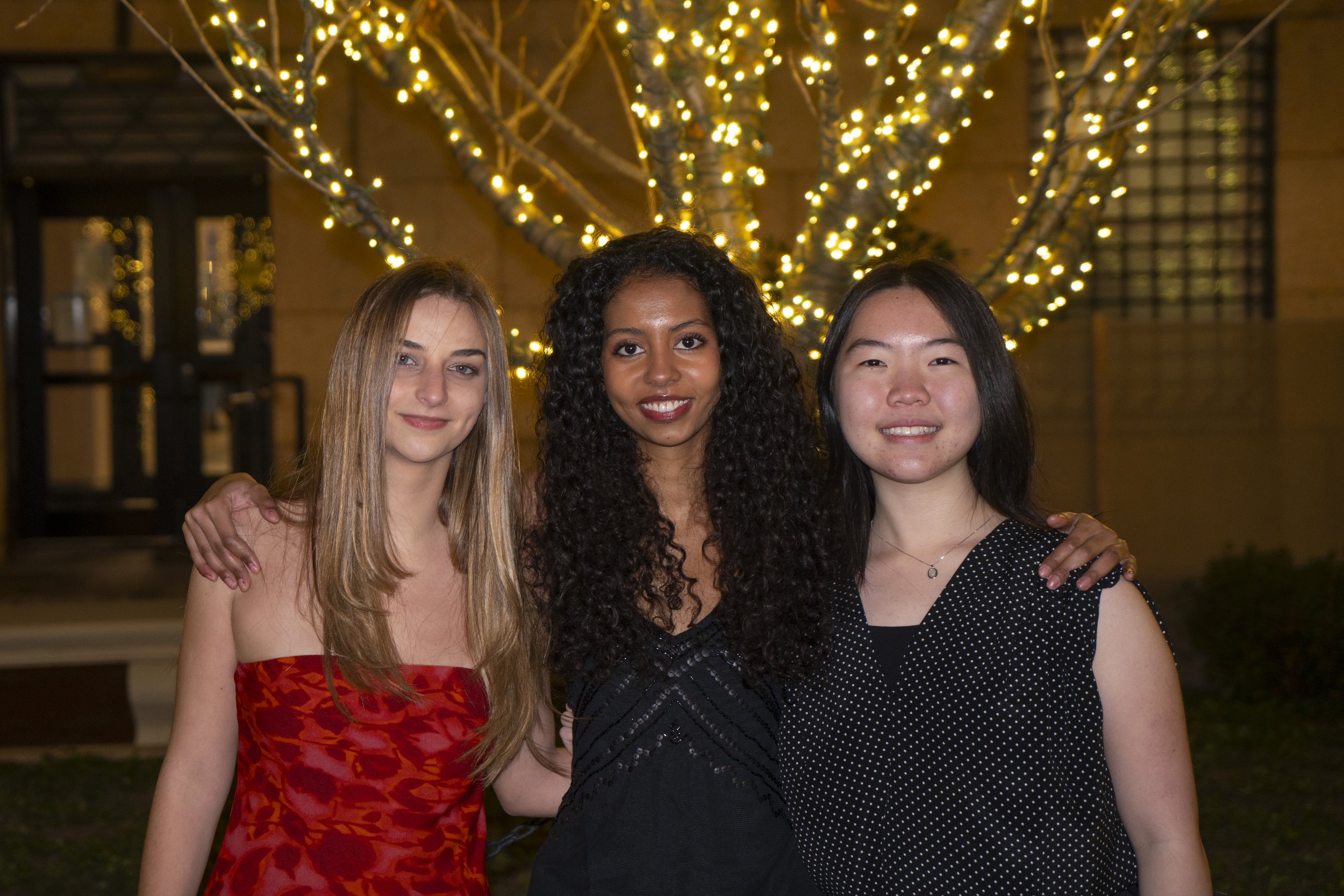 Spectator's 150th Corporate Board. From left to right: Manuela Moreyra, Tsehai Alfred, and Melinda Yao.