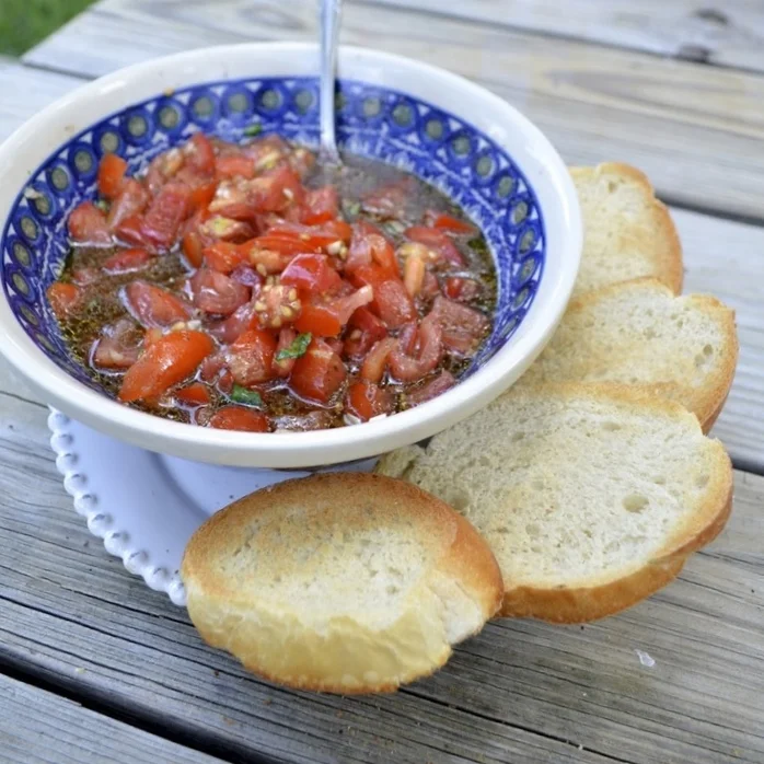 Bruschetta, a First Dinner