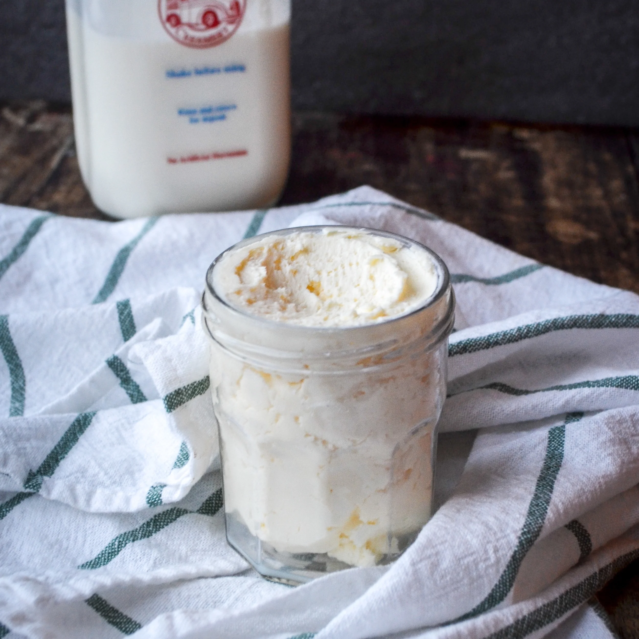 on running and homemade butter