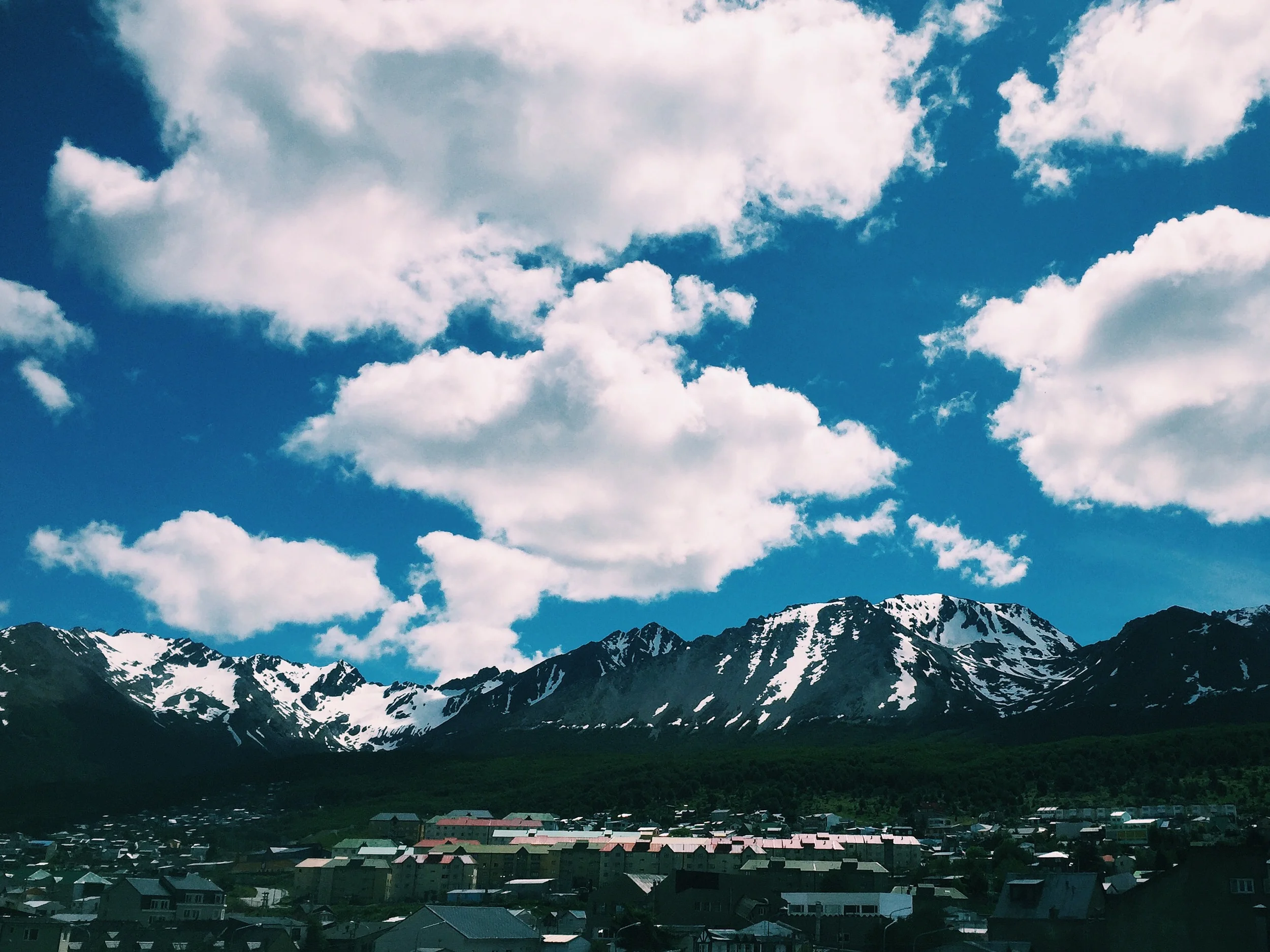 View from my hotel in Ushuaia.