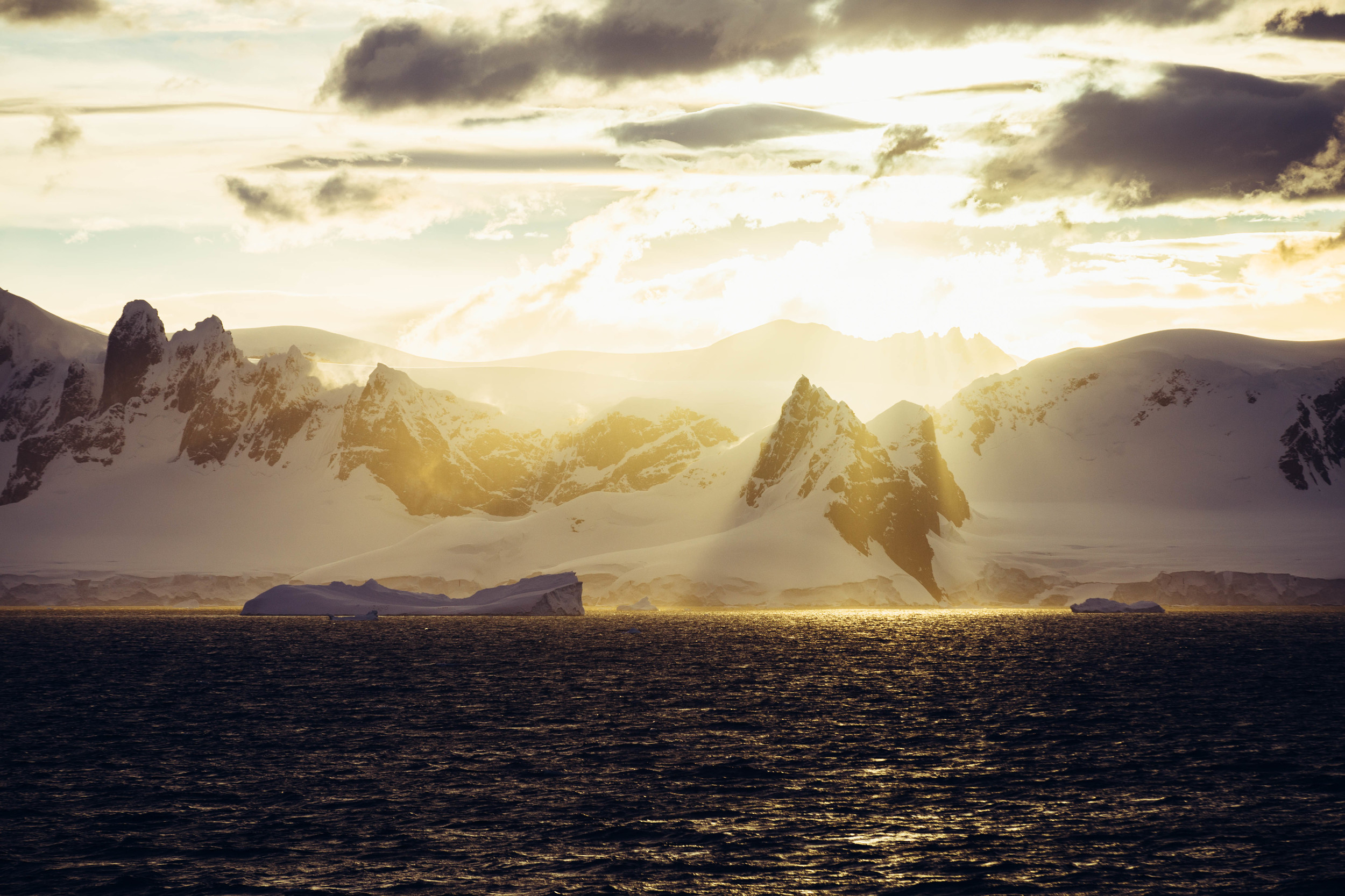 A gorgeous view of the Antarctic Peninsula as we were leaving Charlotte Bay, making our way to Orne Harbor for the night. The light, the landscapes, the wildlife in Antarctica was always changing, making it nearly impossible for me to peel myself away from the decks and the windows. I was often leaving early or arriving late for meals, skimping out on sleep, or missing lectures and programs to take it all in. Every moment was filled with amazing things to see. 